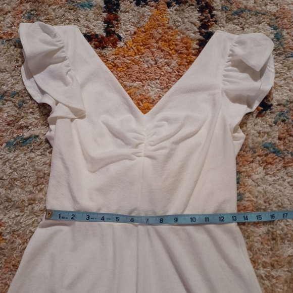 FINAL PRICE Lily White Ruffle Sleeve Tie Back Dress - Picture 13 of 13